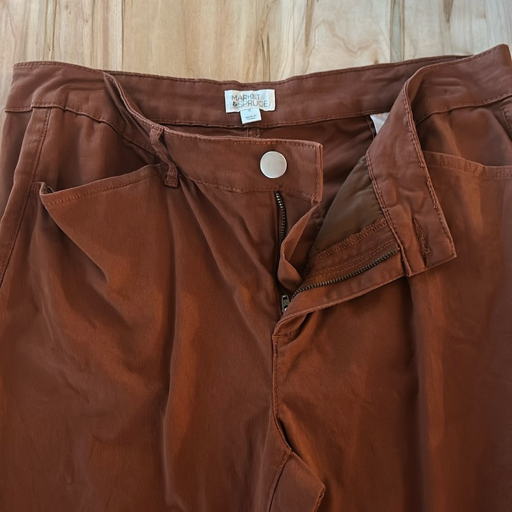 Market & Spruce Rust Colored Jeans Size 14